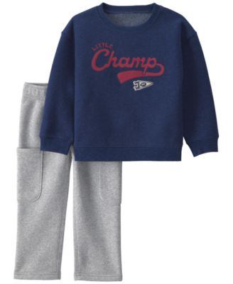 Детский комплект Carter's Little Champ Football Fleece Long-Sleeve Sweatshirt and Pants