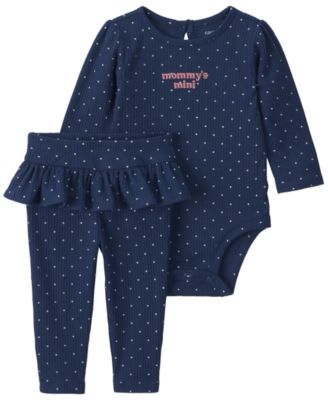 Carter's Baby Girls' Mommy's Mini Long-Sleeve Bodysuit and Tulle Pants, 2-Piece Set