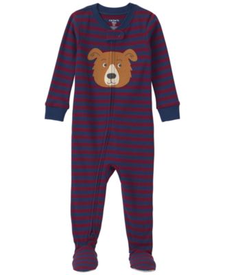 Детский комбинезон Carter's Baby Boys' Dog Striped 2-Way Zip Cotton