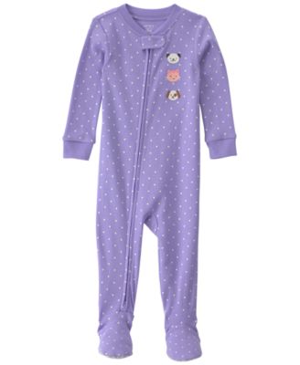 Carter's Детский хлопковый комбинезон с молнией 2-Way Zip