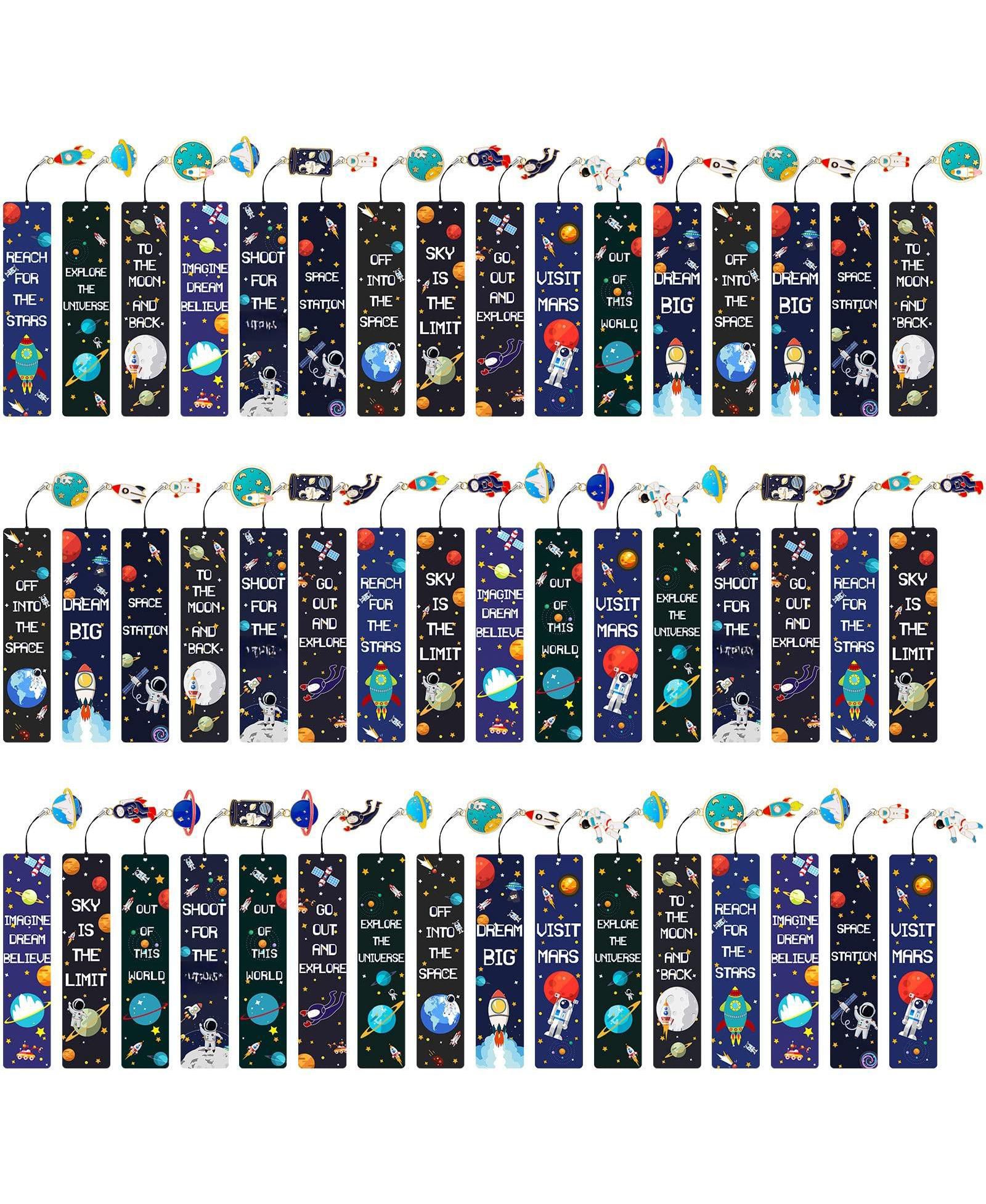 Металлические значки-брелоки GNUADZ Space Bookamarks