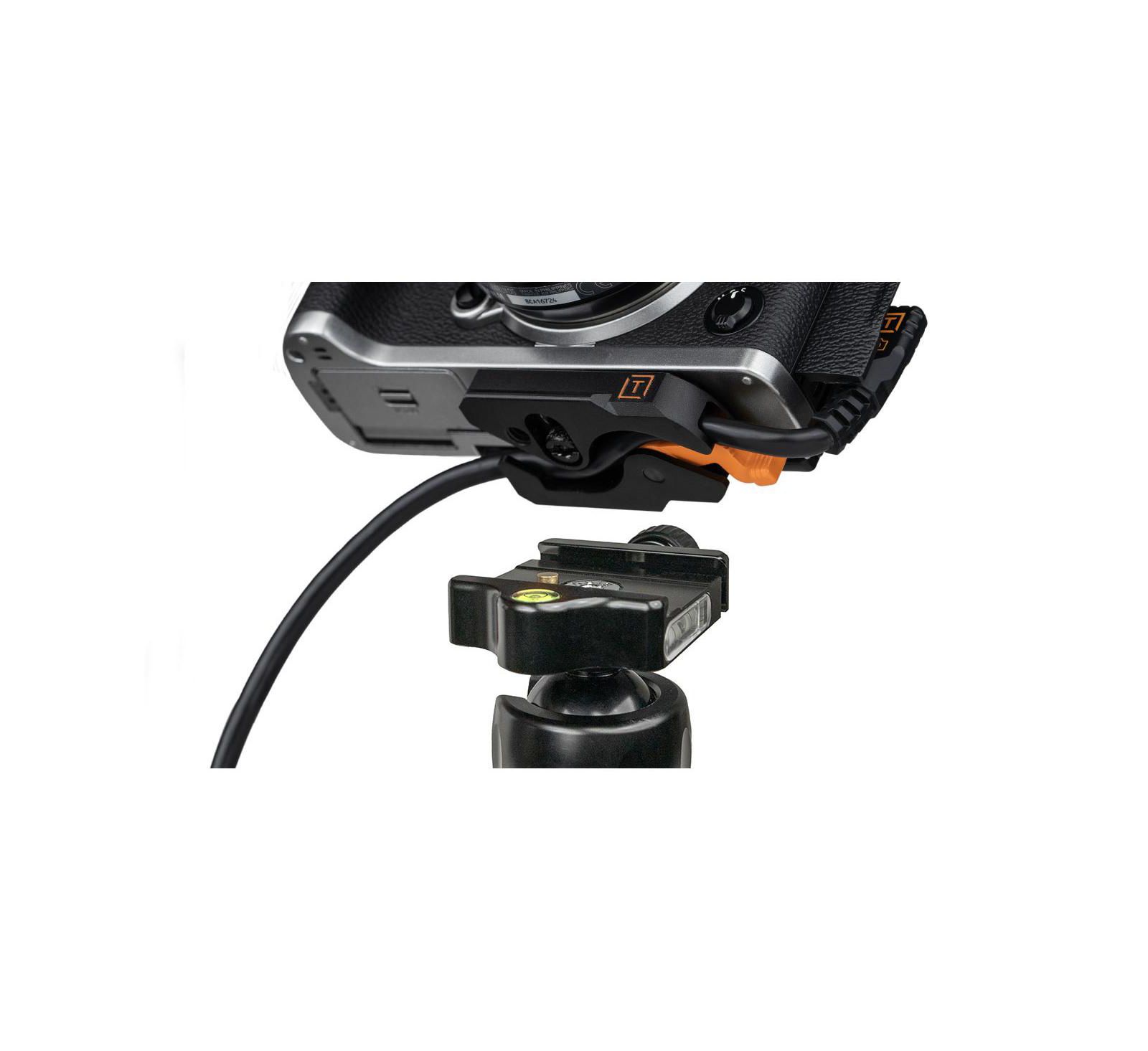 Кабель Tether Tools LeverLock Plate и TetherPro Optima 10G 31' USB-C to USB-C Right Angle