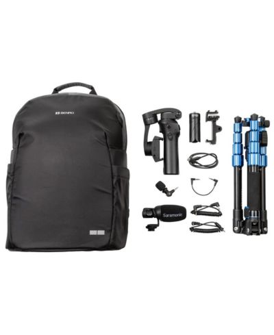Saramonic Roadieographer Ultimate Foldable Gimbal Stabilizer Content Creation Kit for Smartphones and Cameras