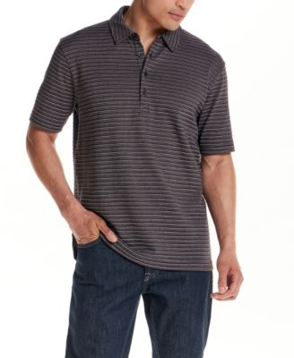 Мужская поло Vintage & Black Short-Sleeve Jacquard Stripe