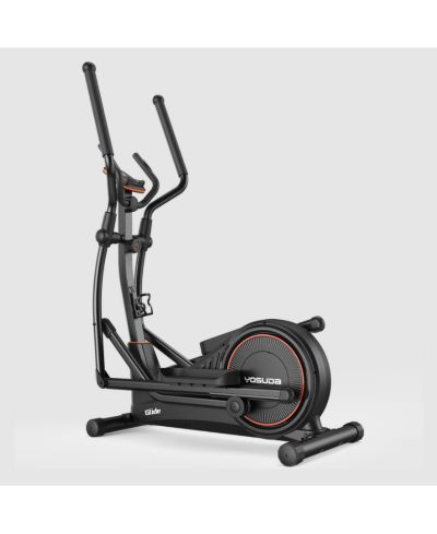 Glide Elliptical, 400 LBS Capacity, Ultra Quiet Magnetic Drive with 16 Levels, 4-in-1 Modes and Bluetooth for Home Gym
