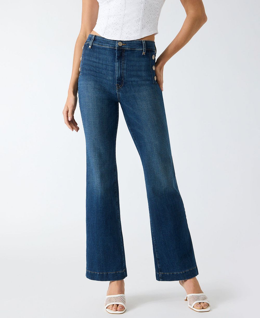 GUESS Women's Faye Flared Chino Jeans