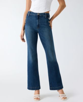 GUESS Women's Faye Flared Chino Jeans