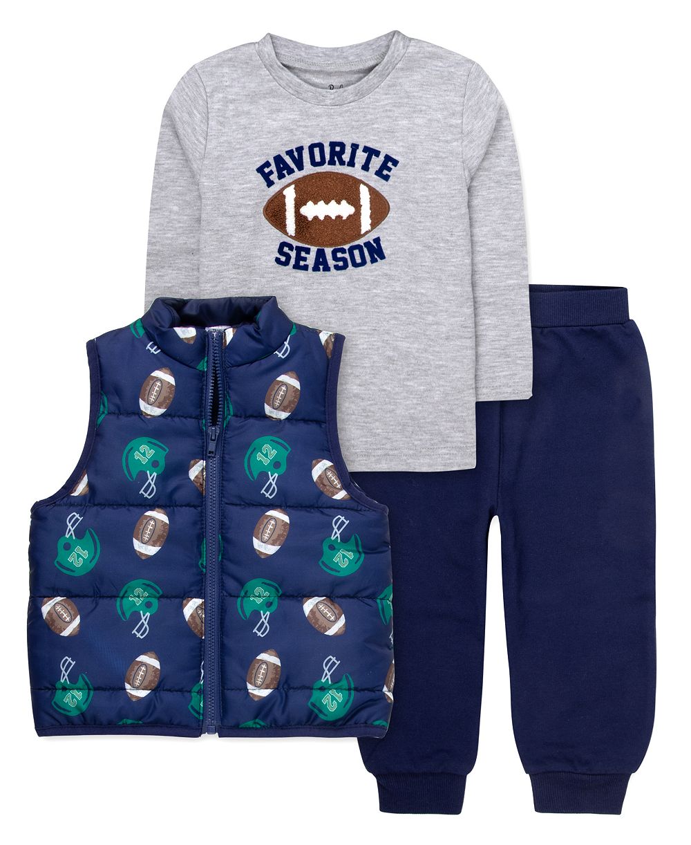 Комплект из 3 предметов Baby Essentials: футболка, жилет и брюки для мальчиков