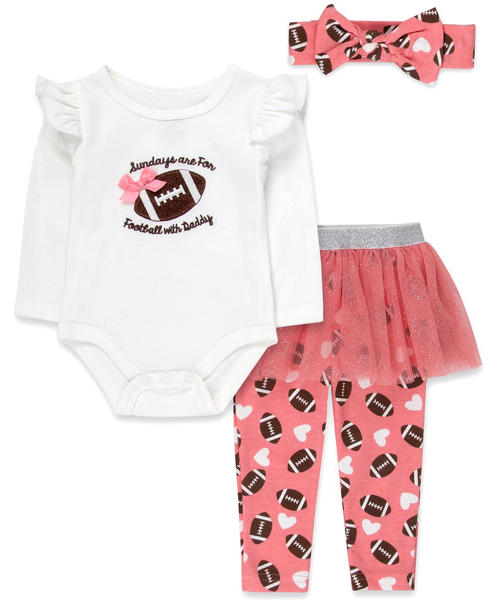 Baby Essentials Детский комплект из боди, леггинсов и повязки на голову, 3 предмета