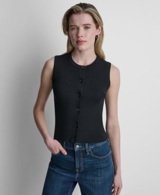 Детский трикотажный джемпер DKNY Jeans Women's Sleeveless Crewneck Sweater