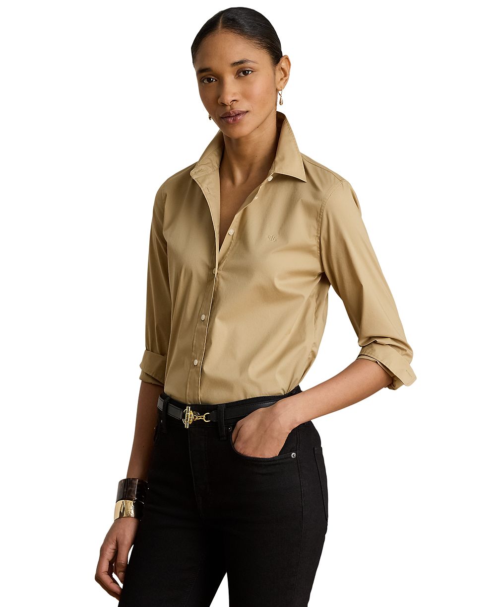 Lauren Ralph Lauren Petite Classic Fit Long-Sleeve Shirt