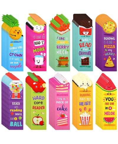 Ароматизированные закладки GNUADZ Scratch Sniff, фруктово-пищевая тематика, подарки для любителей чтения