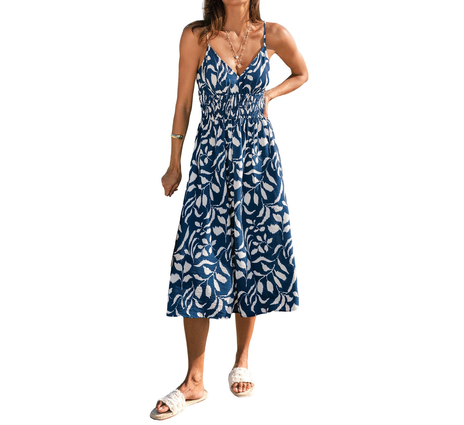 Женское пляжное платье Cupshe Sandy Getaway Tropical Midi