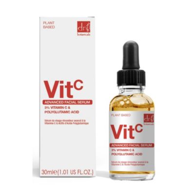 Dr. Botanicals Улучшенная сыворотка для лица с 3% витамином C и полиглутаминовой кислотой, 30ml