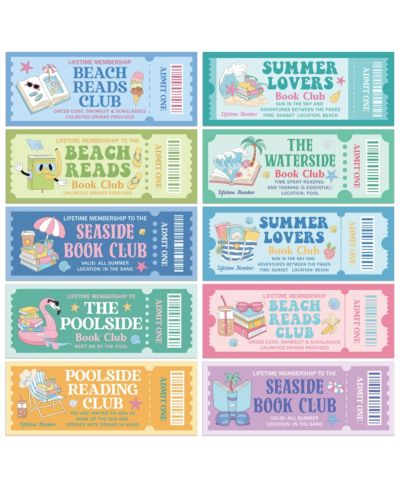 Закладки для книг GNUADZ Summer Book Club Ticket