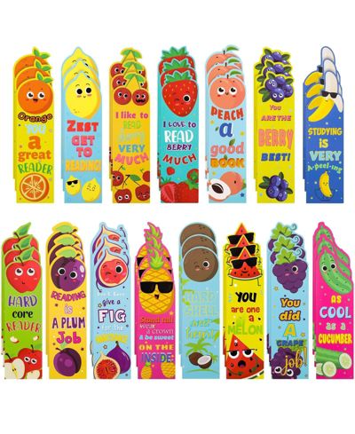 GNUADZ Scented Bookmarks Fruit Sniff Educational Supplies 15 Scents