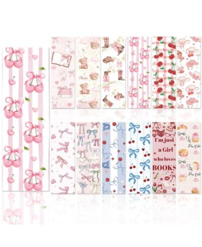 GNUADZ Sweet Bookmark Bows and Cherries A Cute, Vintage-Style Gift