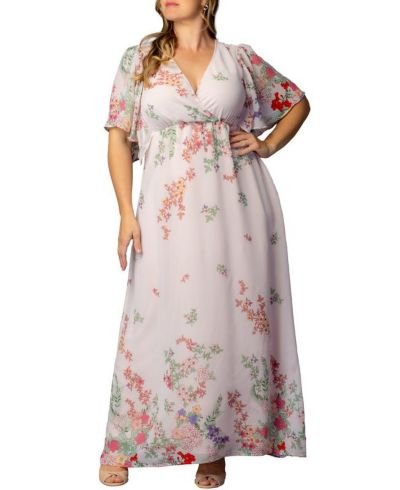 Платье Kiyonna Plus Size Catalina Border Print