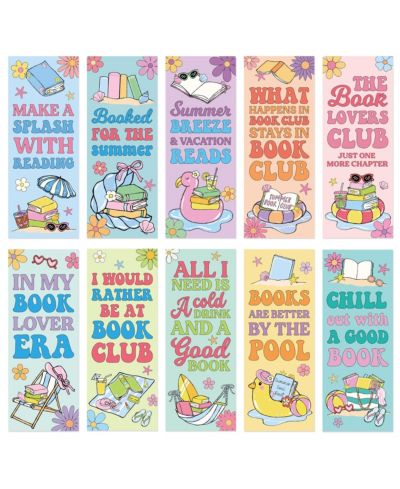 GNUADZ Summer Reading Bookmarks Vacation Breeze Page Markers