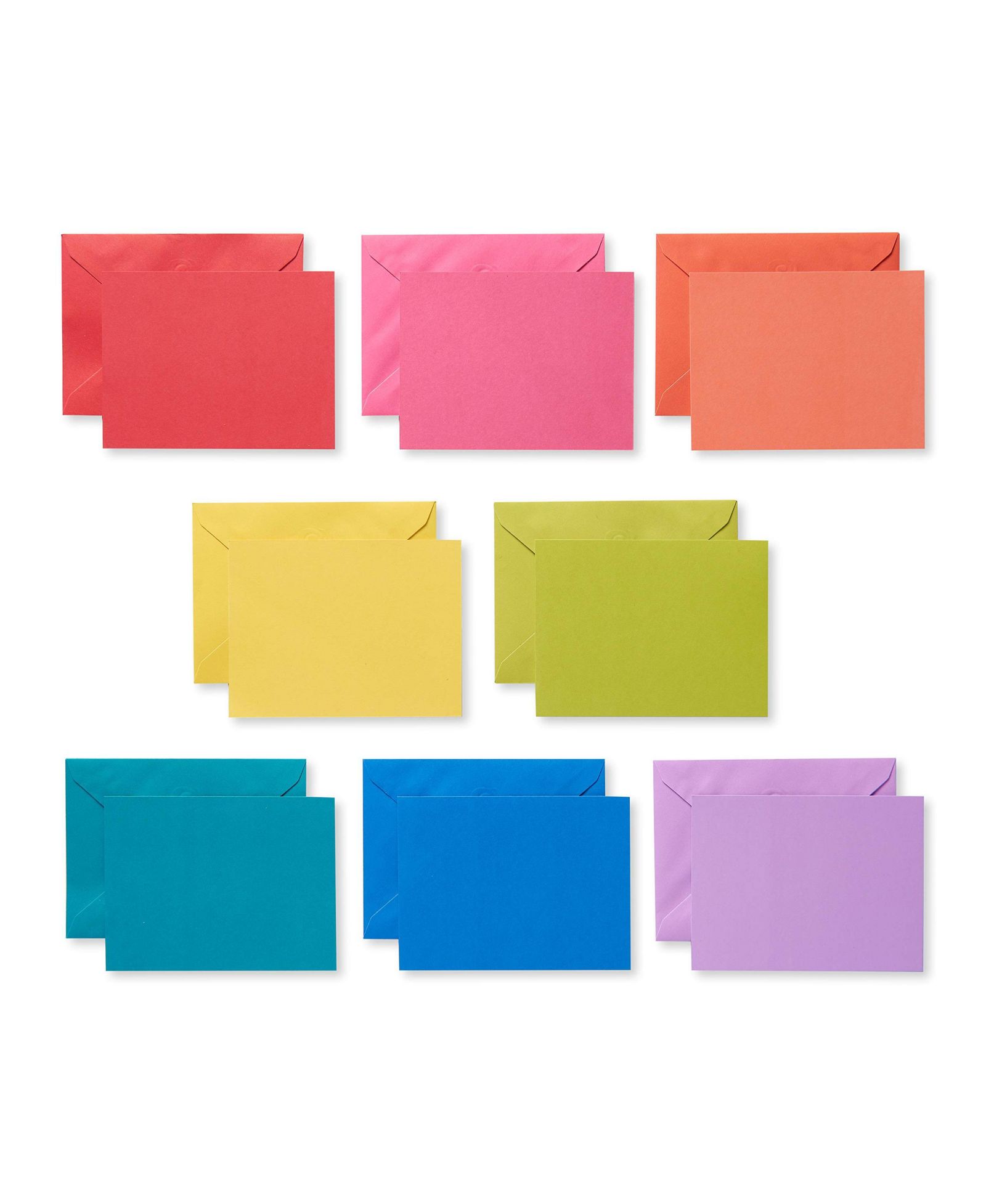 GNUADZ Blank Cards With Envelopes Rainbow Colors