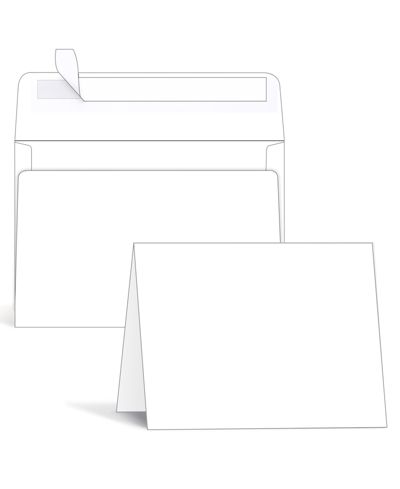 GNUADZ Blank Cards Envelopes DIY Invitations Greeting