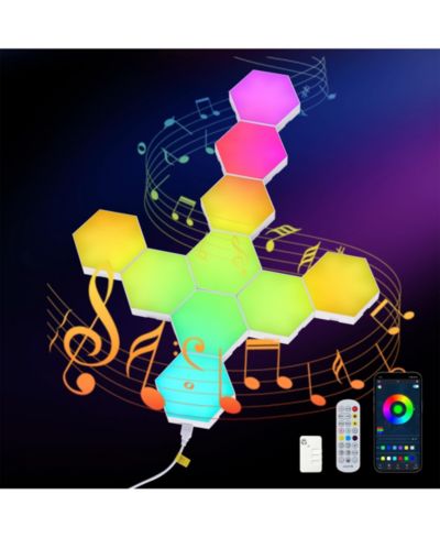 Светодиодные настенные панели BUSDAYS Hexagon Lights, RGB, комплект из 10 шт.
