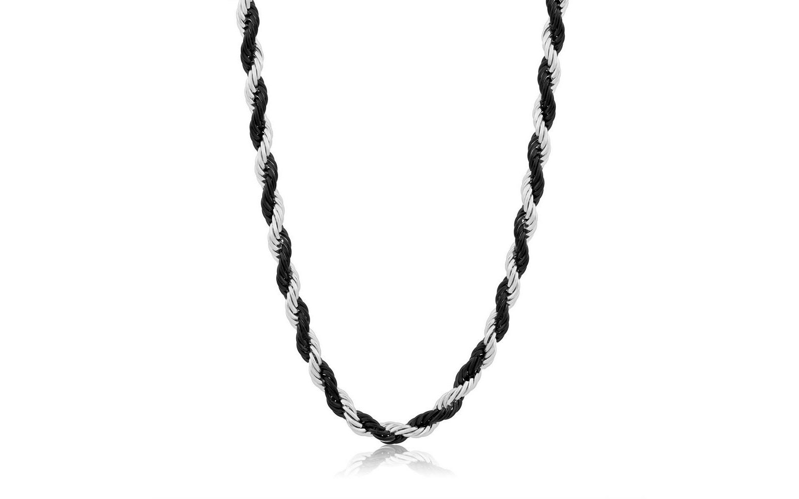 Metallo Двухцветная стальная цепочка 5mm Rope Chain, 24"