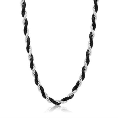 Metallo Двухцветная стальная цепочка 5mm Rope Chain, 24"