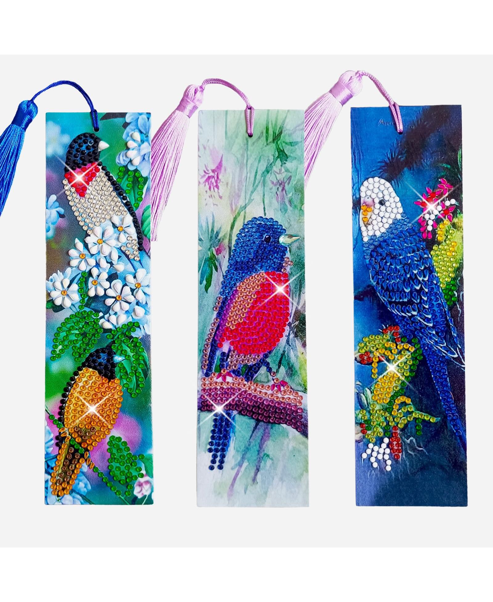 GNUADZ Painting Bookmark DIY Kit Birds Art Craft Gift