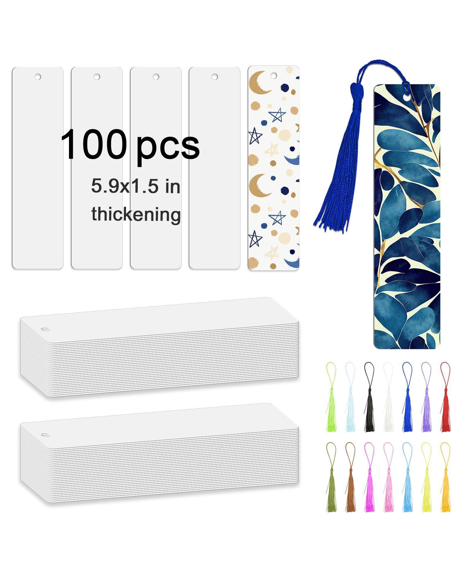 Закладки для книг GNUADZ Sublimation Aluminum Metal DIY Tassels