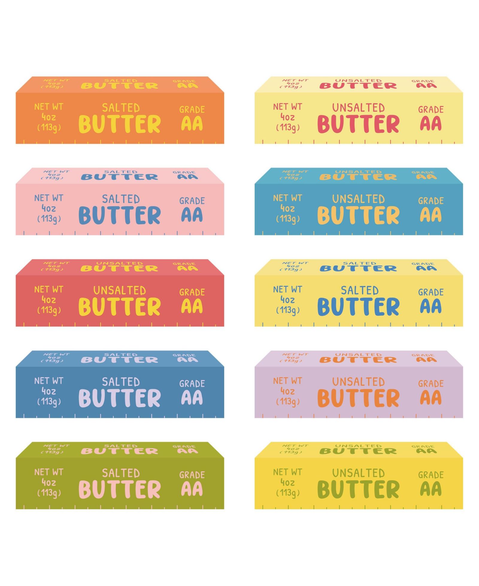 GNUADZ Butter Stick Bookmarks Reading Page Markers