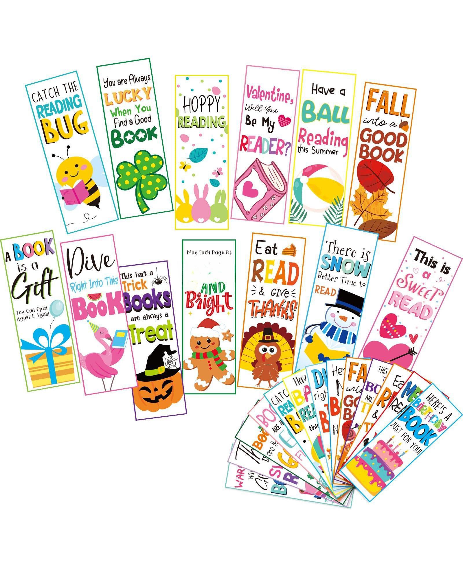GNUADZ Bulk Bookmarks Classroom Reading Rewards School Prizes