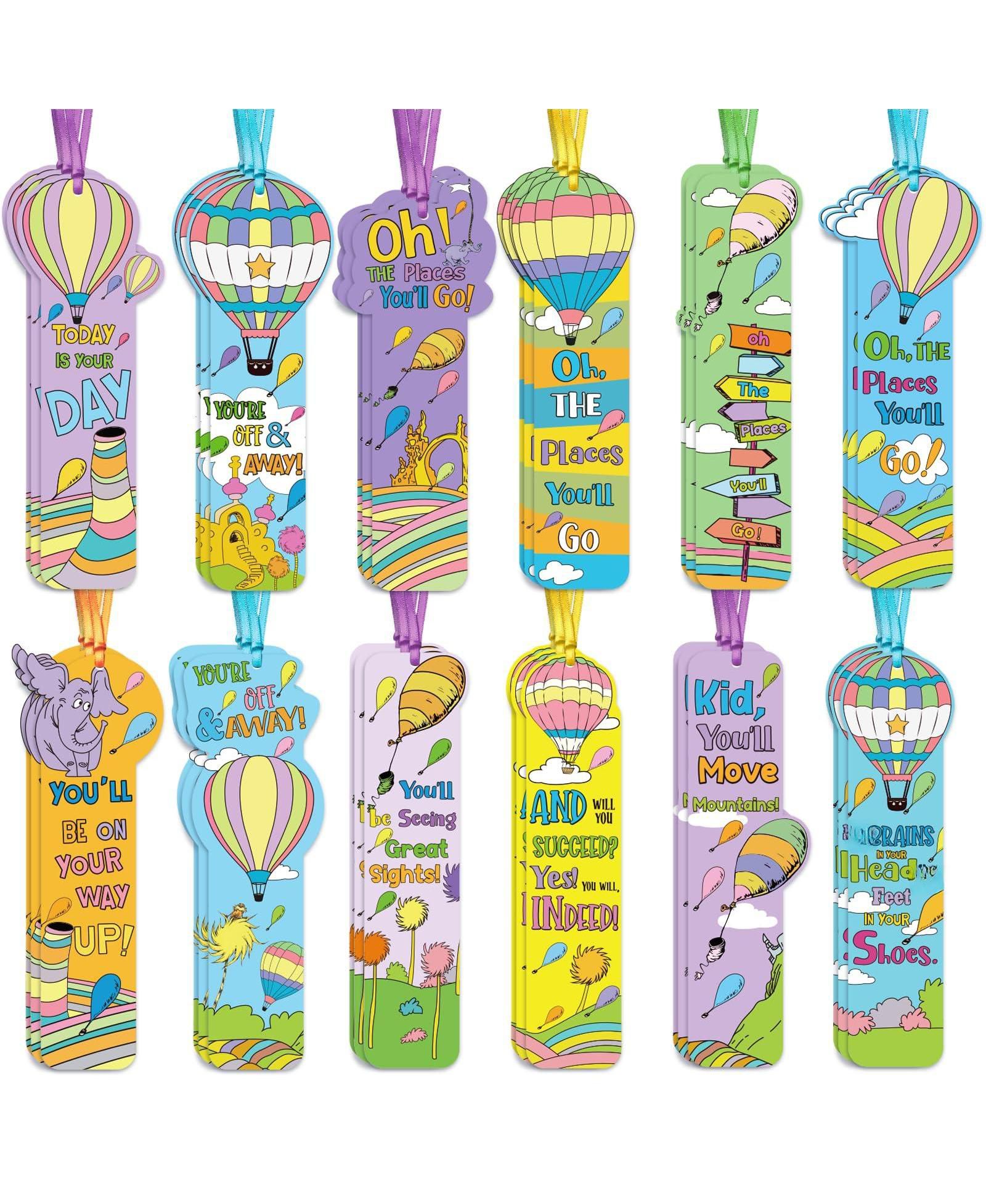 GNUADZ Oh the Places You'll Go Bookmarks Graduation Gifts