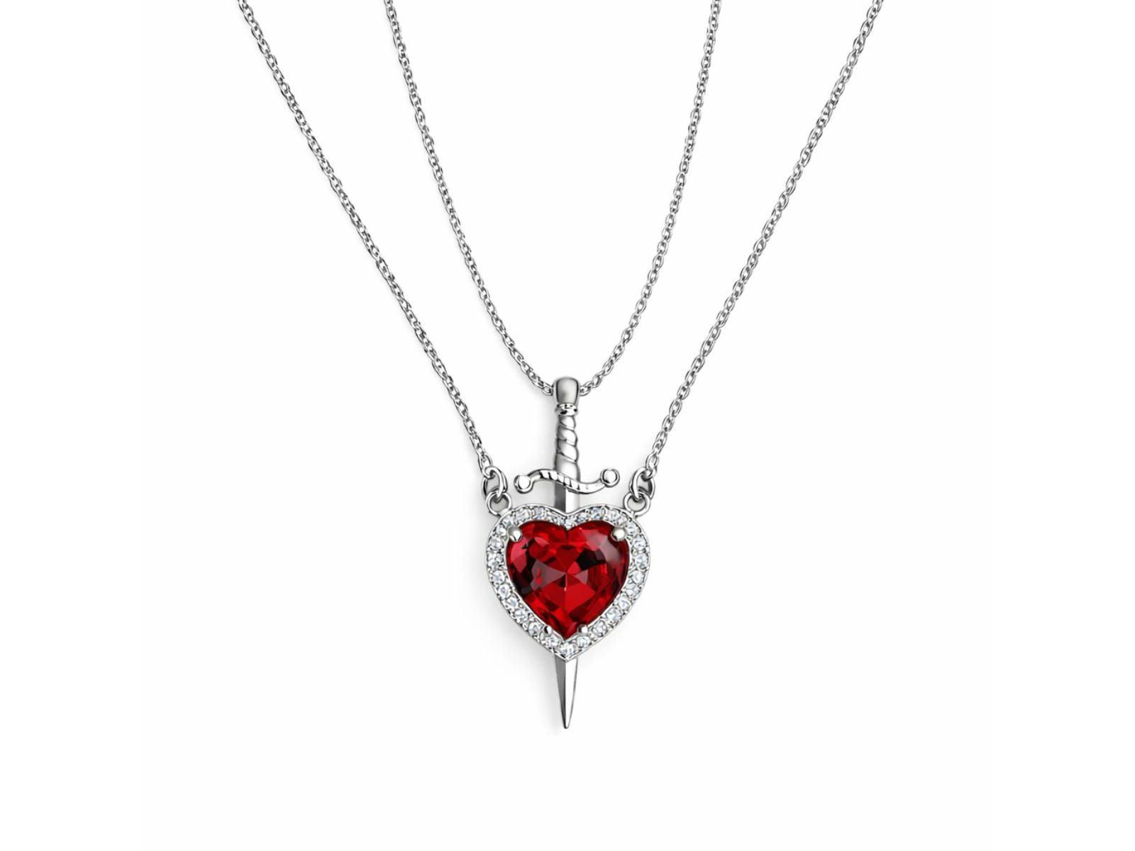 Rebl Jewelry набор из 2 ожерелий Heart and Dagger