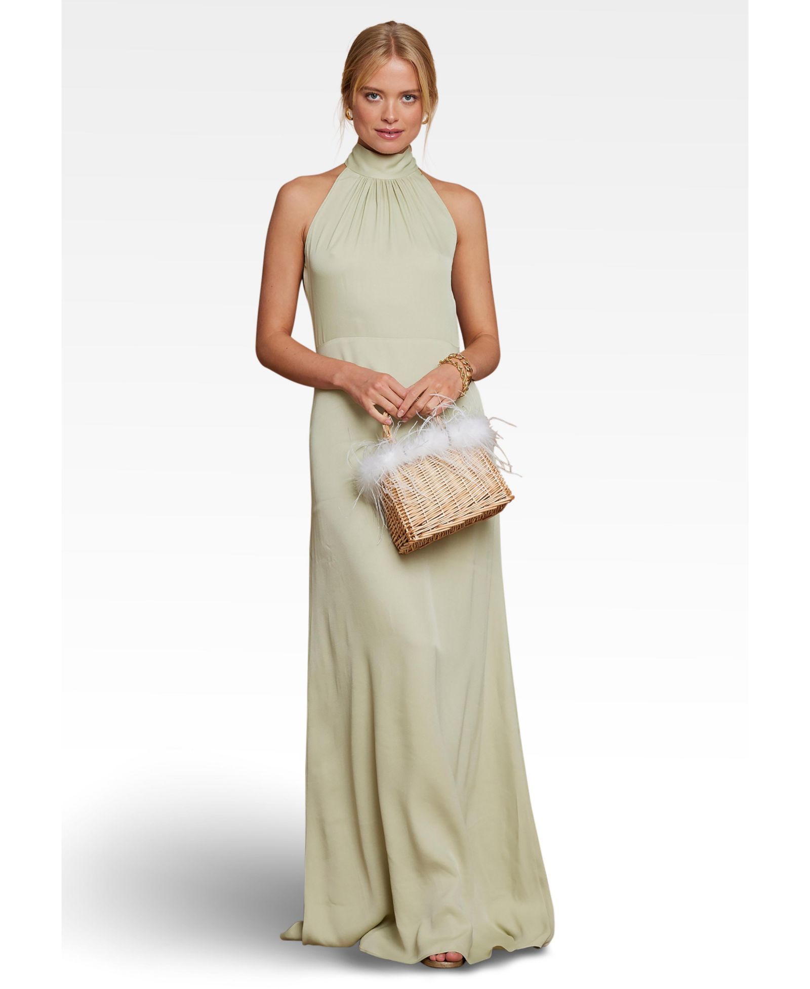 Женское платье Maids to Measure Tilly Satin High Neck Bridesmaid