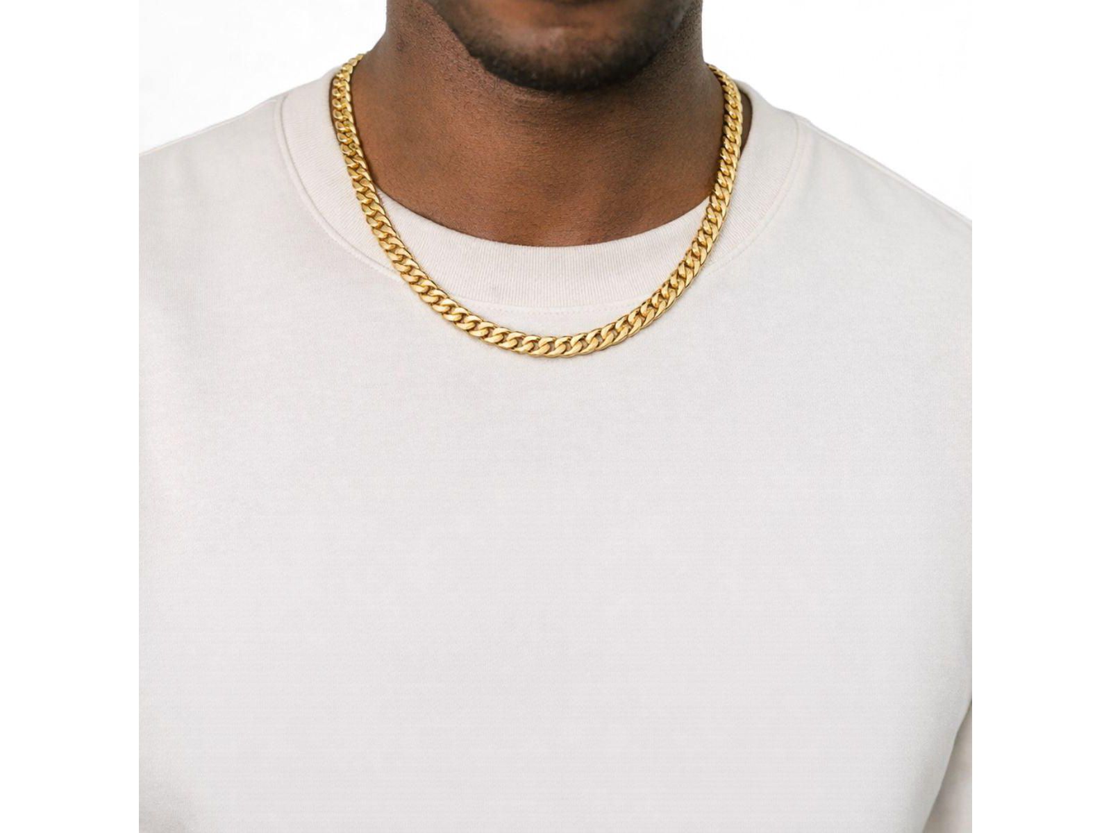 Rebl Jewelry цепь Cuban Link