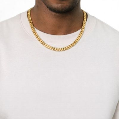 Rebl Jewelry цепь Cuban Link