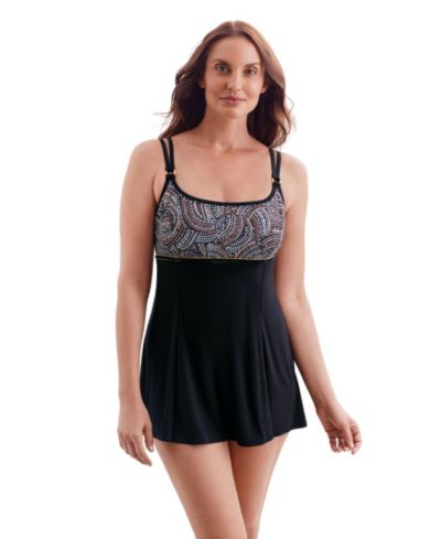 Женское платье-купальник Longitude Gilded Garden Empire Princess Seam Long Torso
