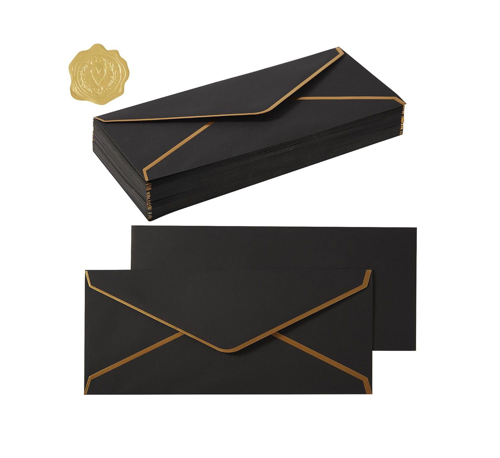GNUADZ Business Envelopes Self Seal Border Office Mailing