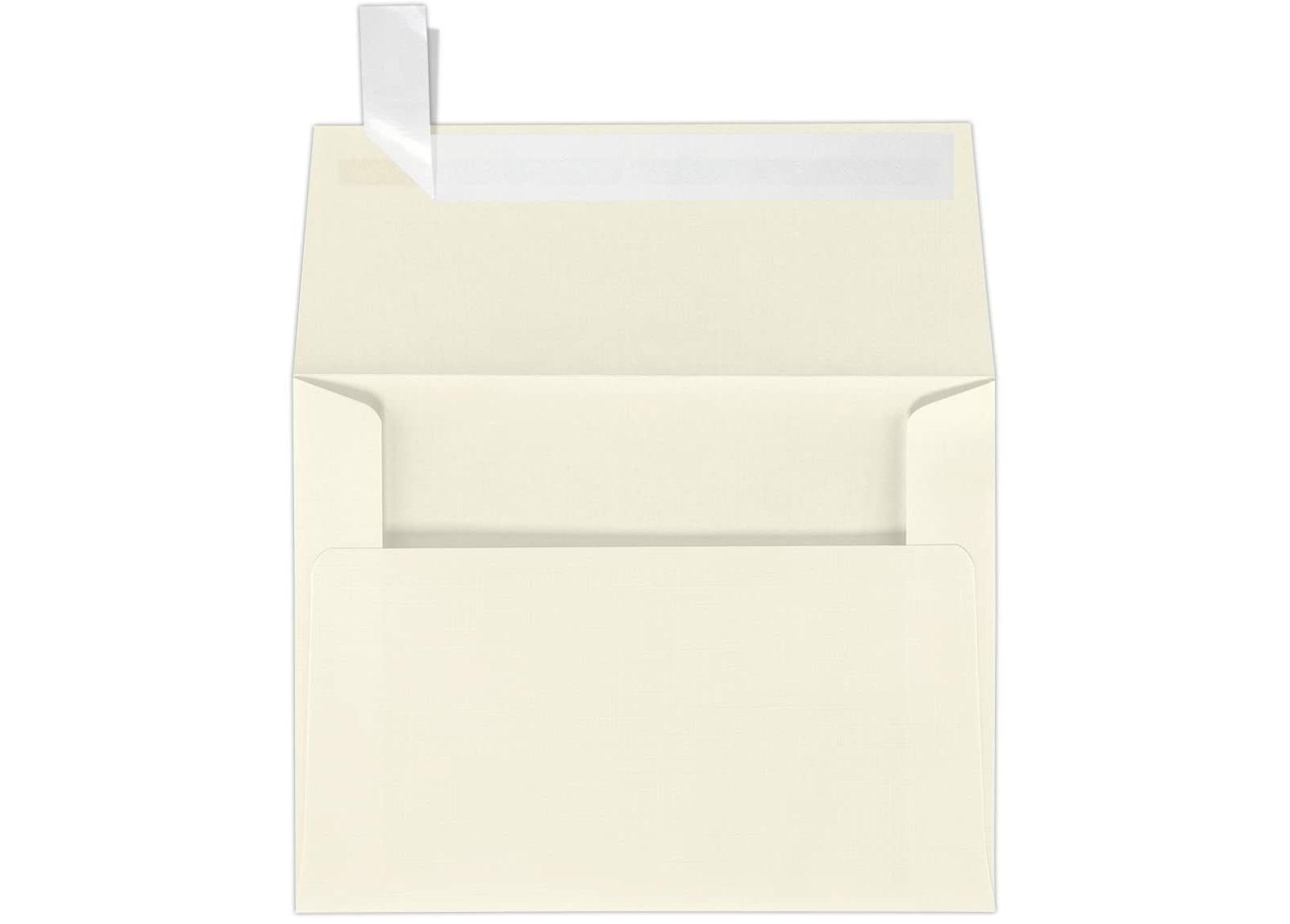 GNUADZ A2 Invitation Envelopes Linen Peel Press 50pcs