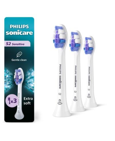 Philips Sonicare Sensitive S2 Replacement Toothbrush Heads 2 Pack