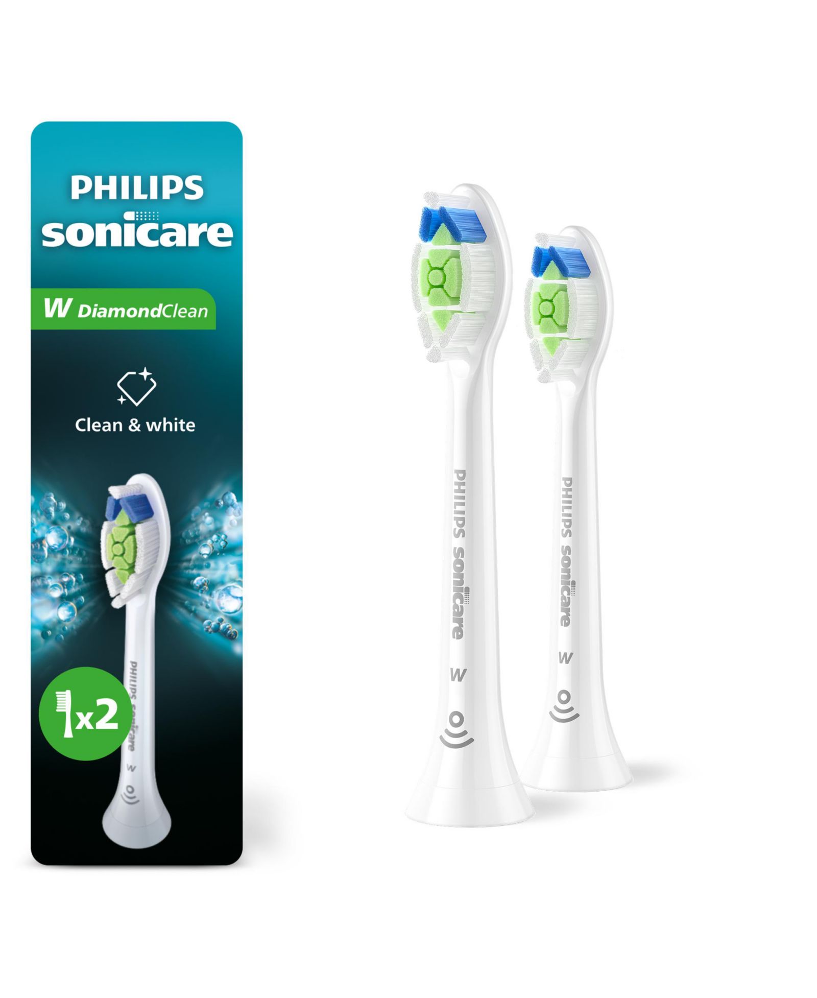 Philips Sonicare Diamond Clean W Replacement Toothbrush Heads 2 Pack