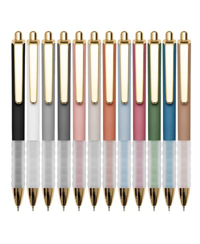 Шариковые ручки GNUADZ Retractable Soft Grip 1mm Medium Point