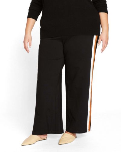 Universal Standard Брюки Plus Size Wide Leg Stripe Ponte