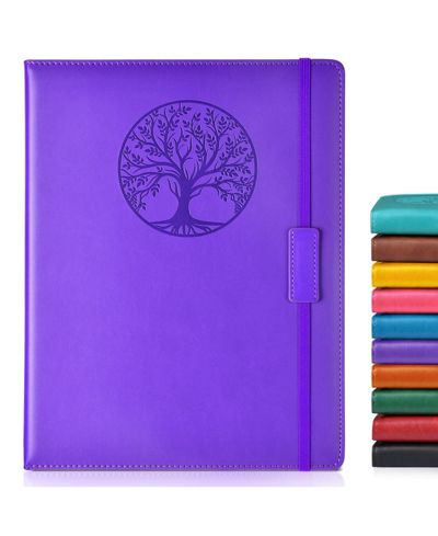 Purple a4-sized lined pages