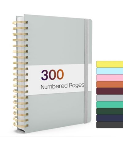 GNUADZ Spiral Journal Notebook Lined Hardcover