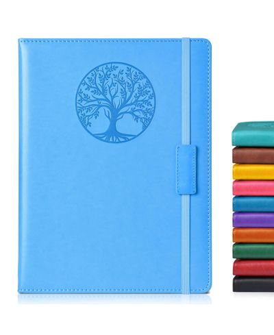 Light blue b5-sized lined pages