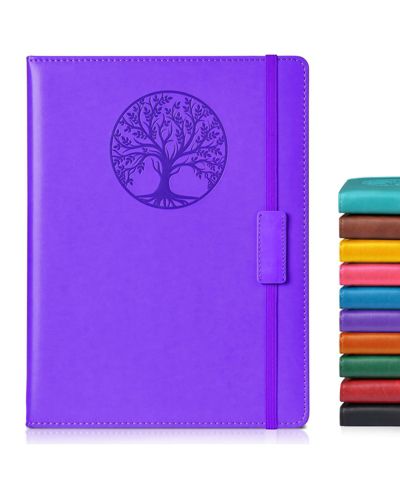 Purple b5-sized lined pages