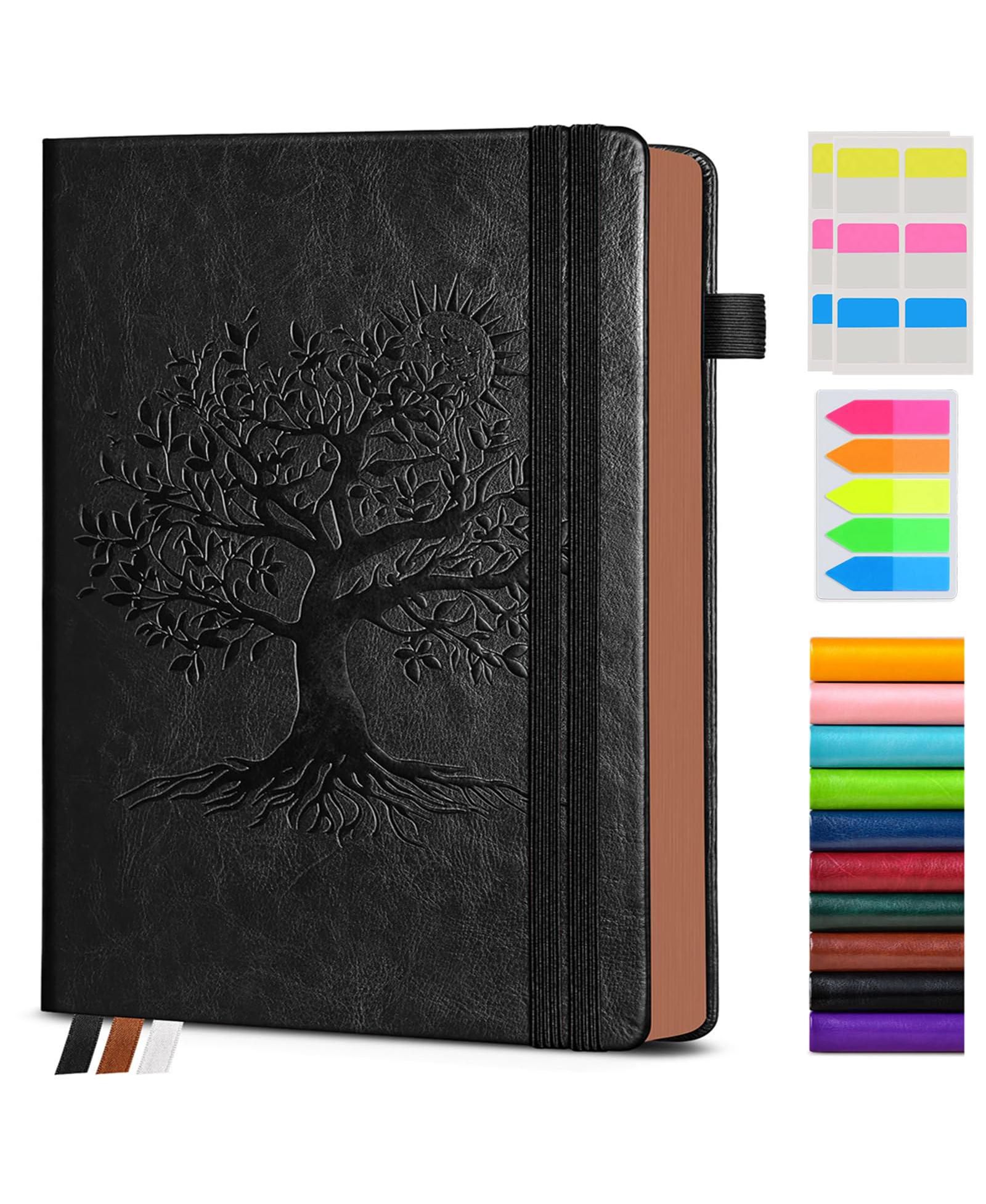 GNUADZ Винтажный кожаный блокнот A4 с линейкой