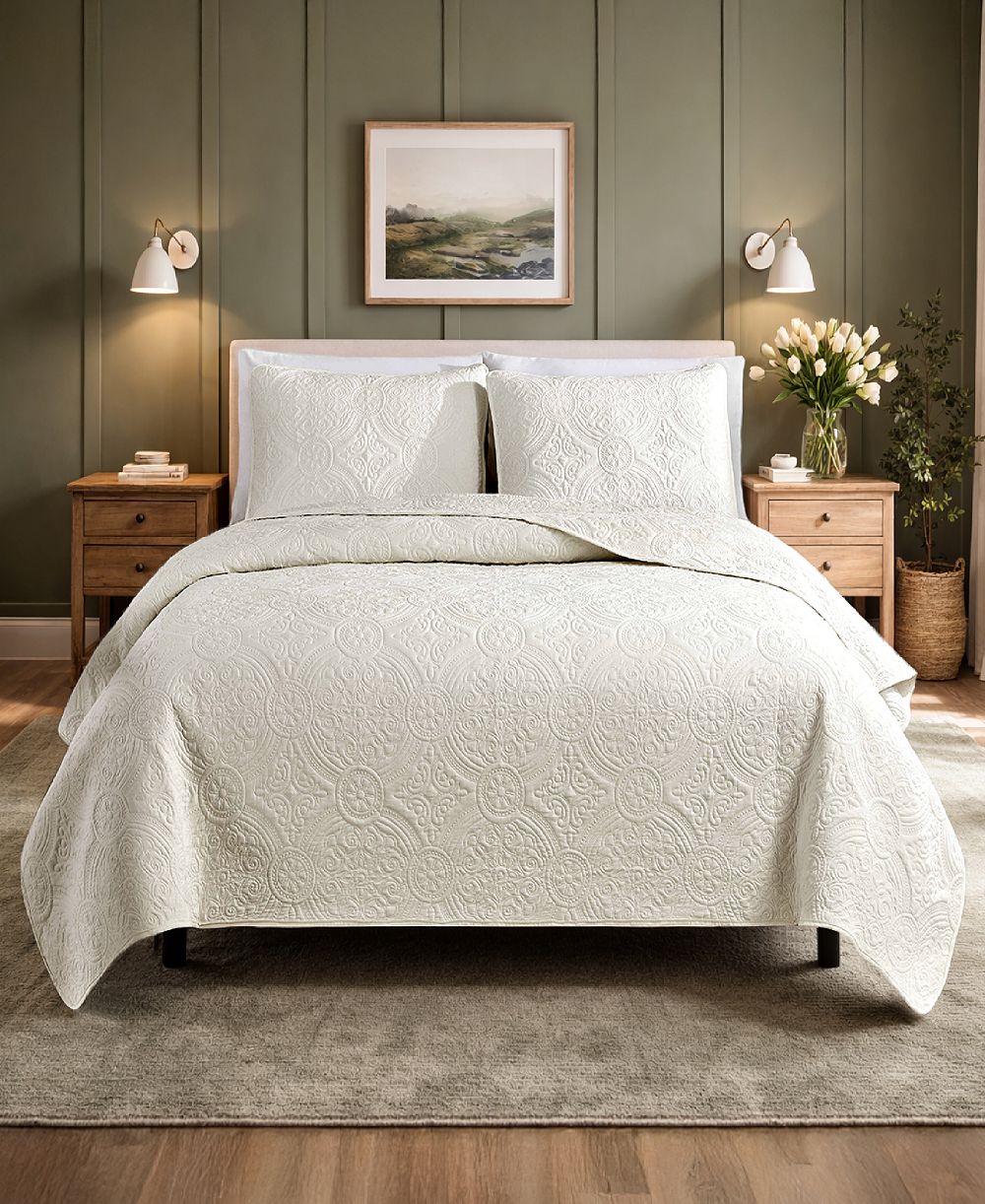 Комплект из 3-х стеганых покрывал Simply Soft Solid, King